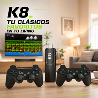 Consola Retro K8 – Portátil con Miles de Juegos Clásicos